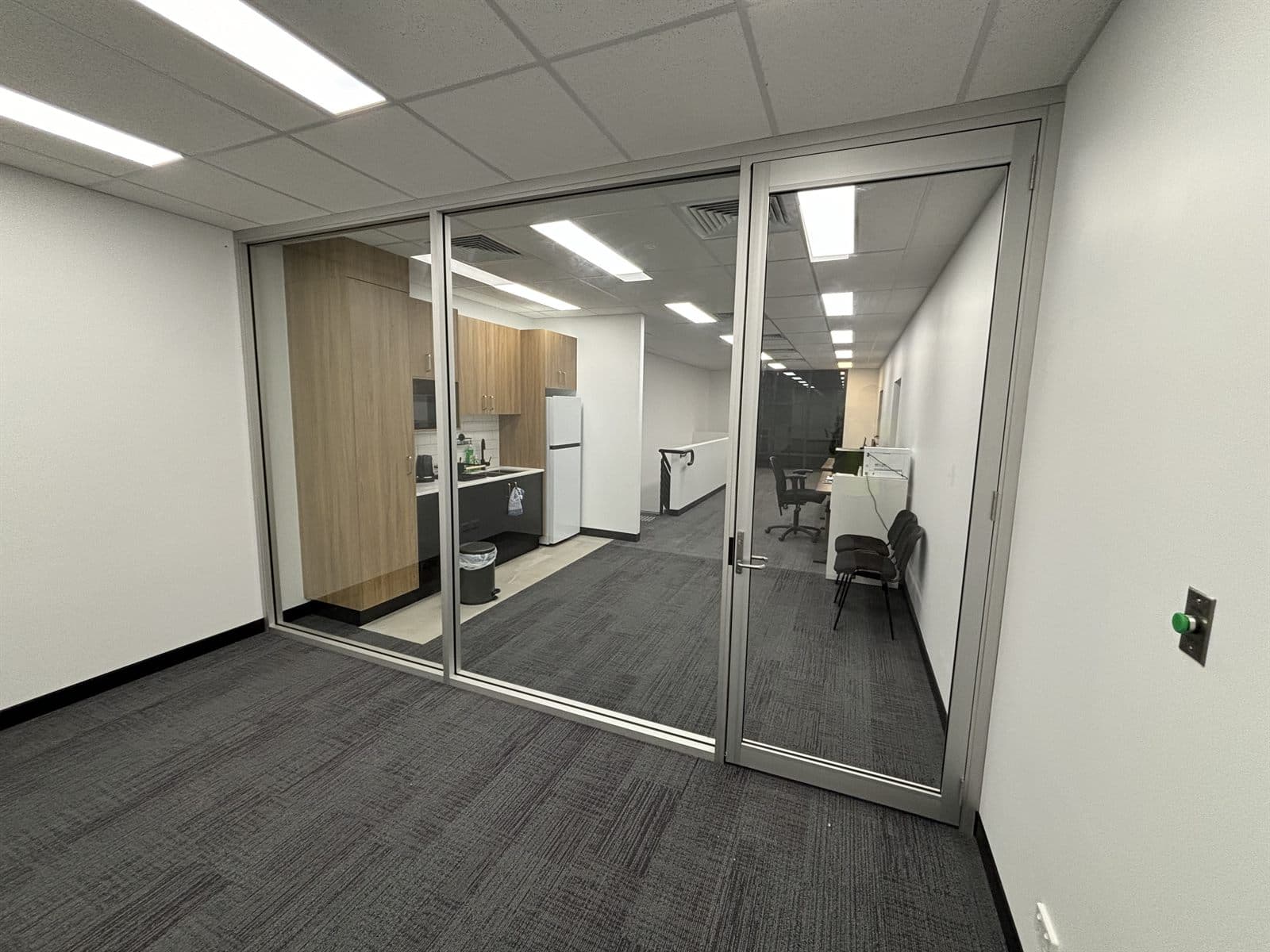 Boardroom glass partition and fit-out project