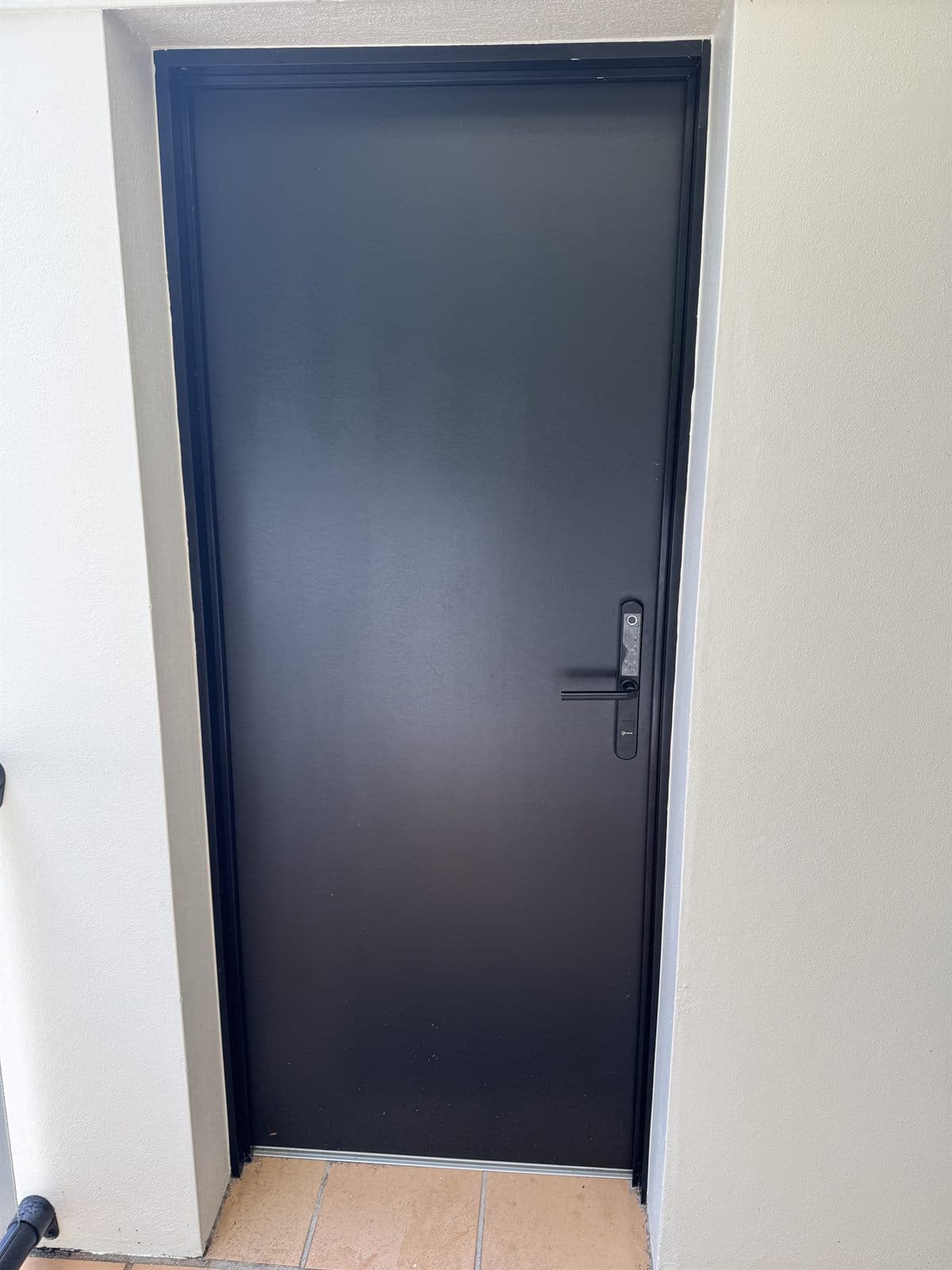 New entrance door installed by Inner Edge Homes